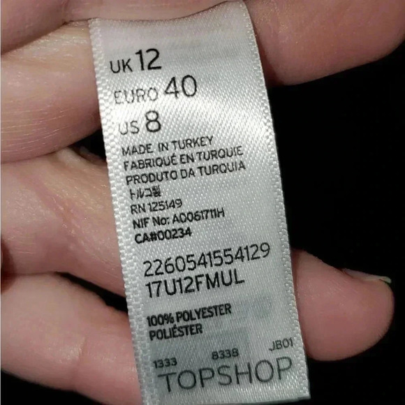 TOPSHOP Red & Blue Print Kimono Swim Beach Dress Tank Cover-up Top 8 or M L - Picture 6 of 7